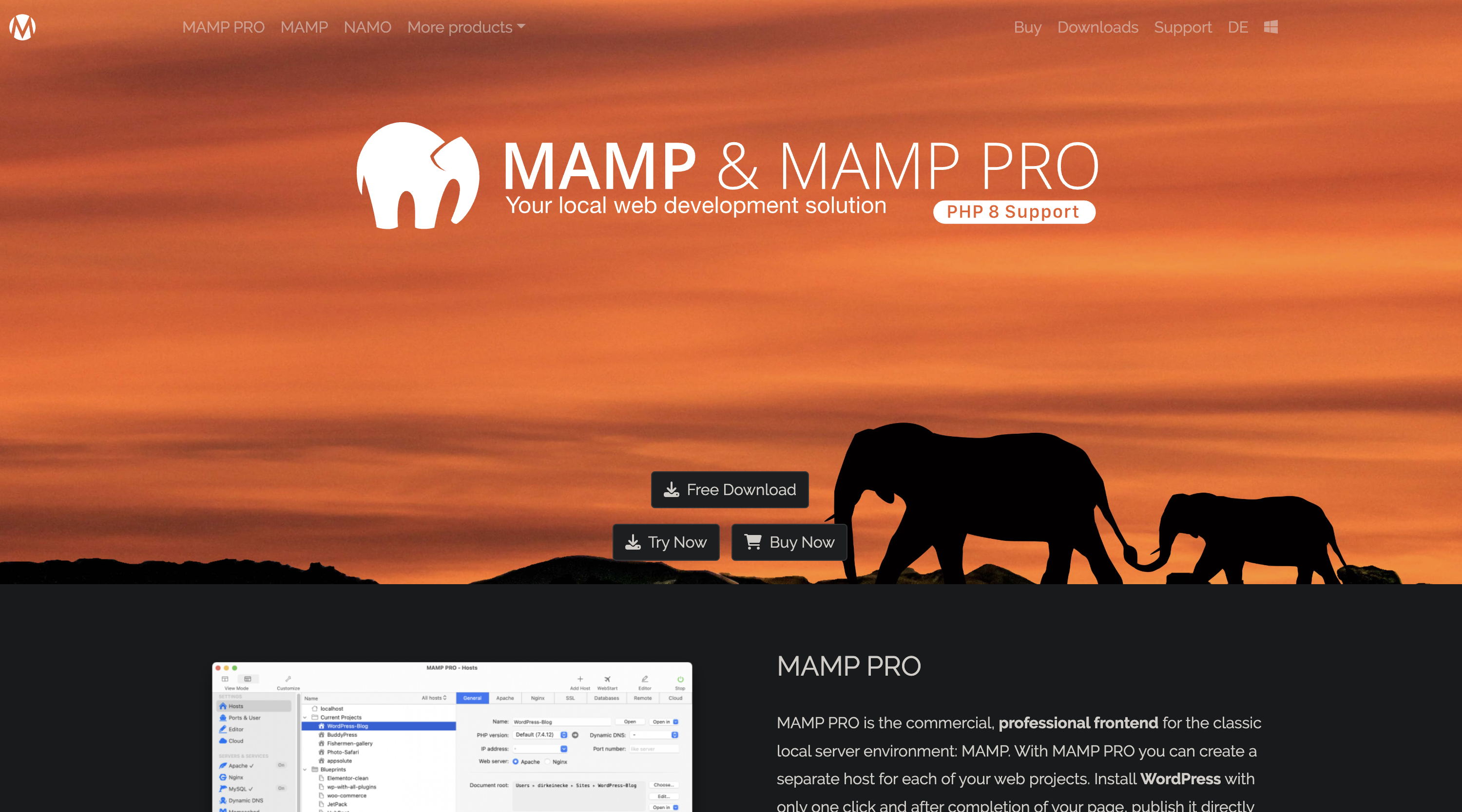 MAMP &amp; MAMP PRO - your local web development solution for PHP and WordPress development